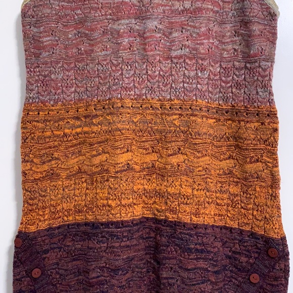 Multi-colors sleeveless sweater dress - Picture 3 of 3
